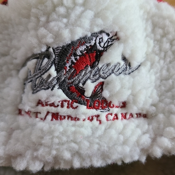 Plummers Arctic Lodge Red Plaid Sherpa Fleece Trapper Hat - Picture 5 of 8